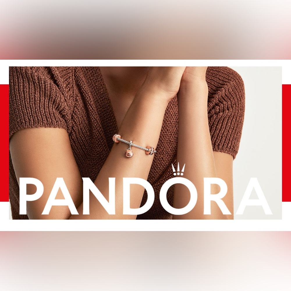 Pandora Double Black Leather Bracelet
Sterling silver